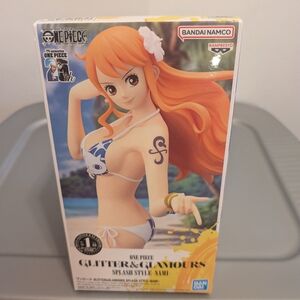 Onepiece Glitter & Glamours Nami Figure - White and Orange